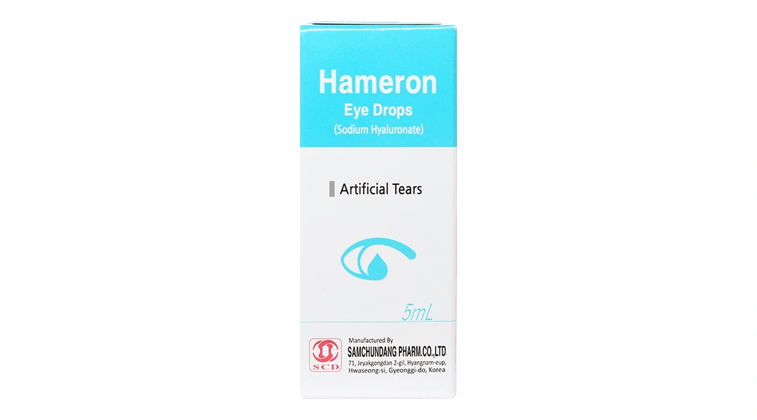Dung dịch nhỏ mắt Hameron 5mg giảm khô mắt chai 5ml - 2