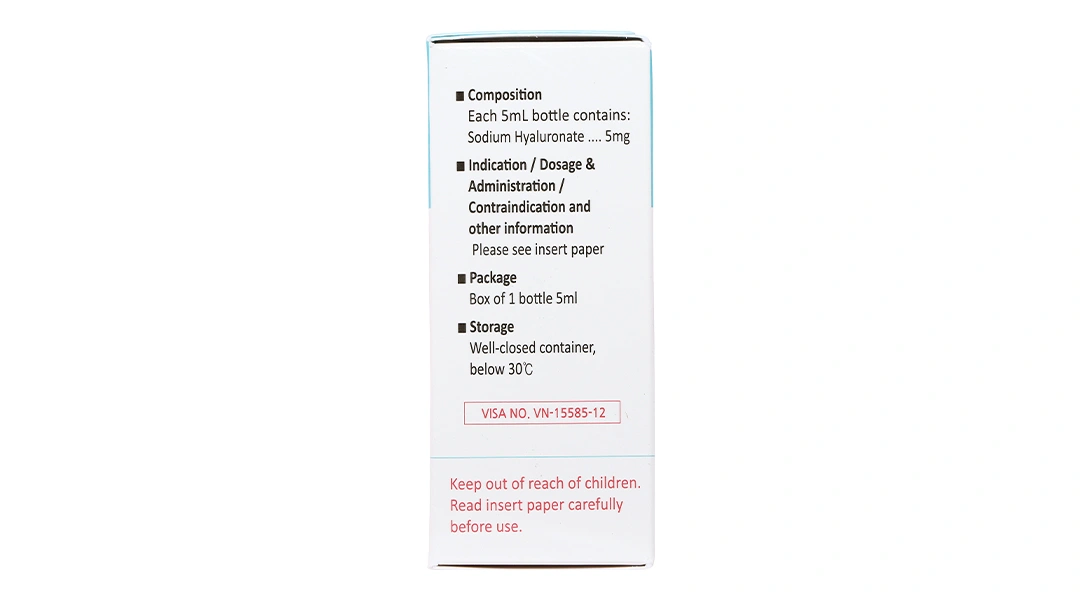 Dung dịch nhỏ mắt Hameron 5mg giảm khô mắt chai 5ml - 3