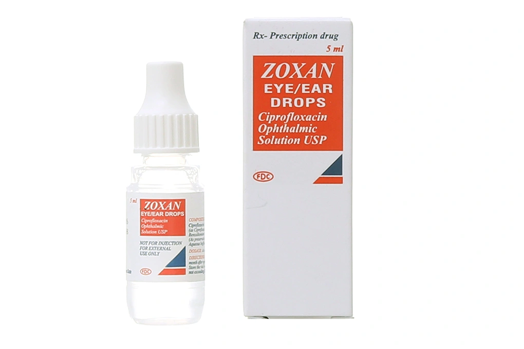 Dung dịch nhỏ mắt, nhỏ tai Zoxan trị nhiễm khuẩn lọ 5ml - 
