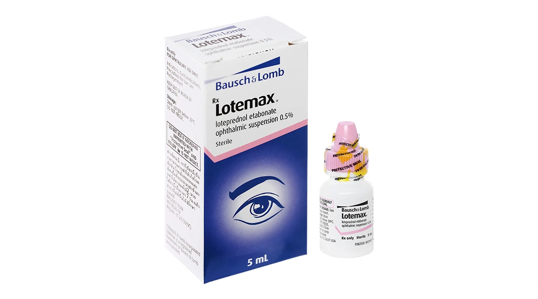 Hỗn dịch nhỏ mắt Lotemax 0.5% trị viêm kết mạc mí mắt, viêm giác mạc chai 5ml - 