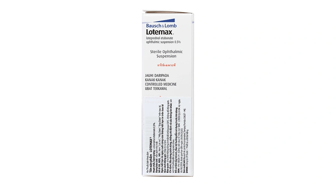 Hỗn dịch nhỏ mắt Lotemax 0.5% trị viêm kết mạc mí mắt, viêm giác mạc chai 5ml - 5