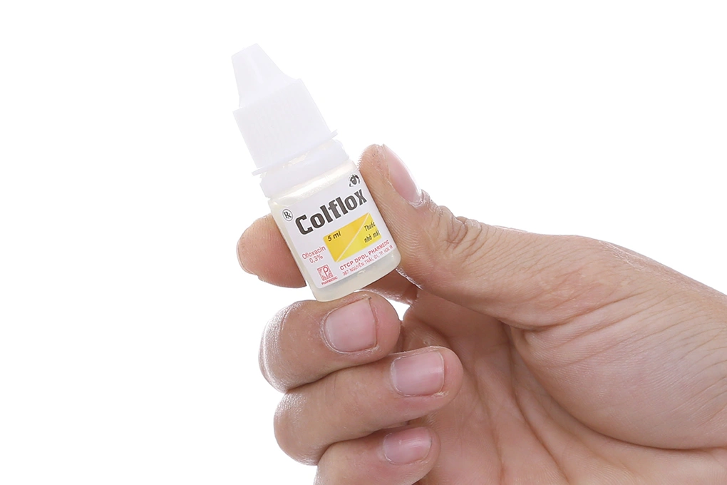 Thuốc nhỏ mắt Colflox 0.3% trị nhiễm khuẩn mắt chai 5ml - 2
