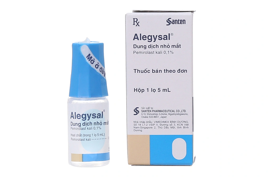 Dung dịch nhỏ mắt Alegysal 0.1% điều trị viêm kết mạc chai 5ml - 
