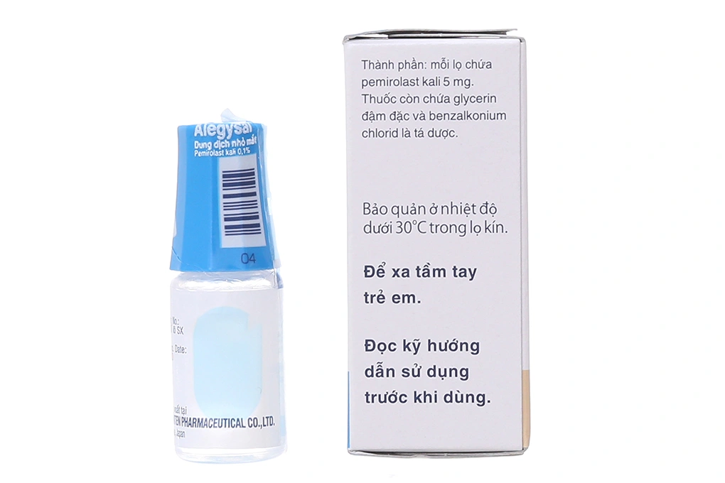 Dung dịch nhỏ mắt Alegysal 0.1% điều trị viêm kết mạc chai 5ml - 1