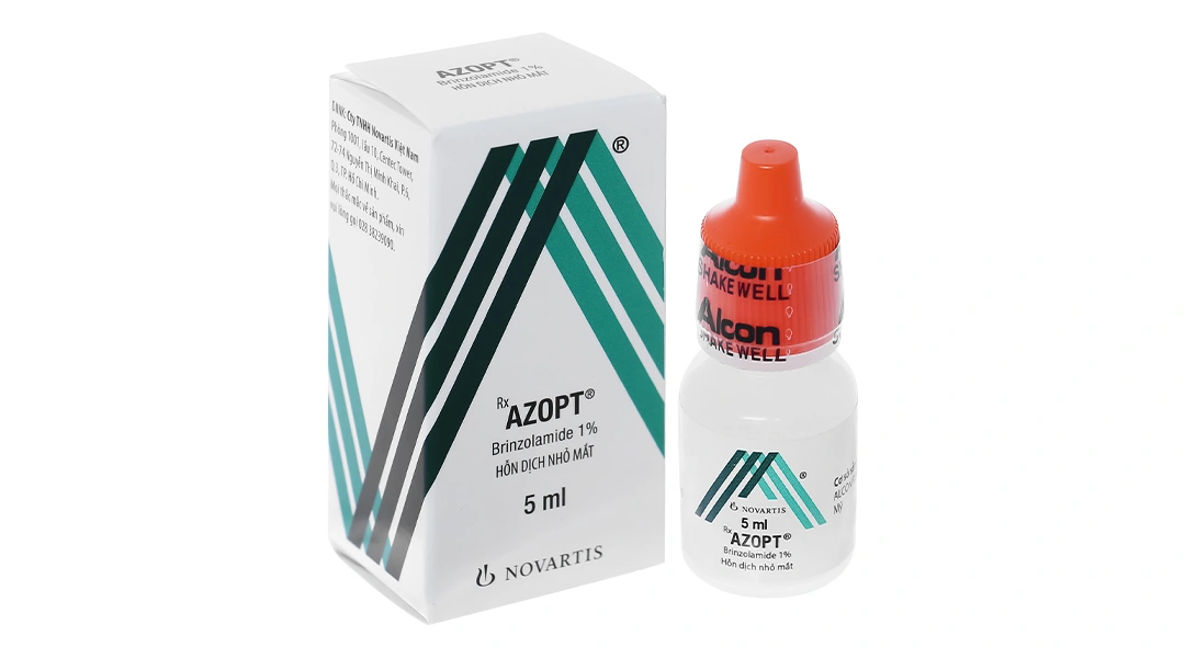 Dung dịch nhỏ mắt Azopt 1% điều trị tăng nhãn áp nội nhãn chai 5ml - 