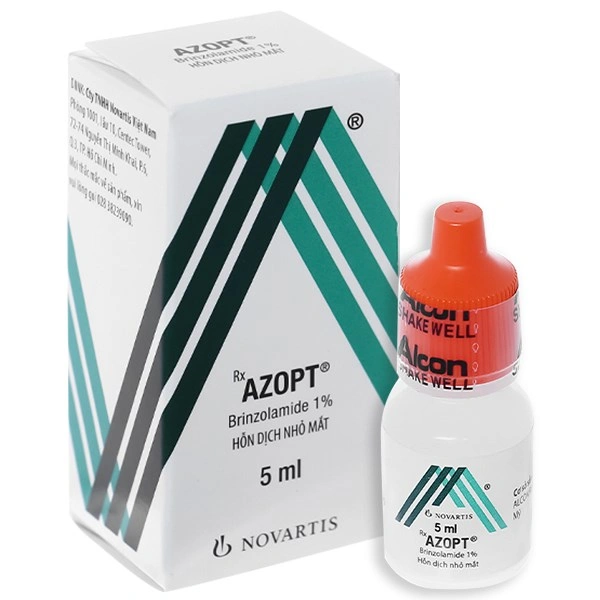Dung dịch nhỏ mắt Azopt 1% điều trị tăng nhãn áp nội nhãn