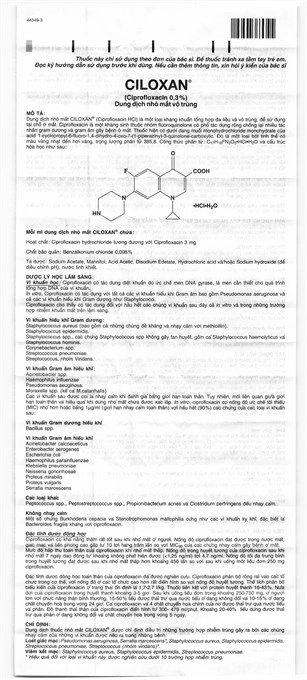 Dung dịch nhỏ mắt Ciloxan 0.3% trị nhiễm khuẩn mắt lọ 5ml - 9