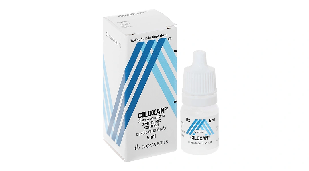 Dung dịch nhỏ mắt Ciloxan 0.3% trị nhiễm khuẩn mắt lọ 5ml - 