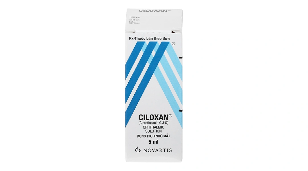 Dung dịch nhỏ mắt Ciloxan 0.3% trị nhiễm khuẩn mắt lọ 5ml - 1
