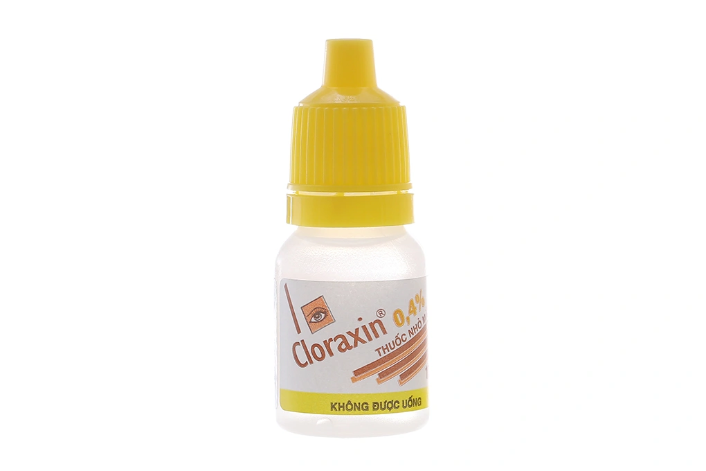 Thuốc nhỏ mắt Cloraxin 0.4% trị nhiễm khuẩn mắt chai 10ml - 2