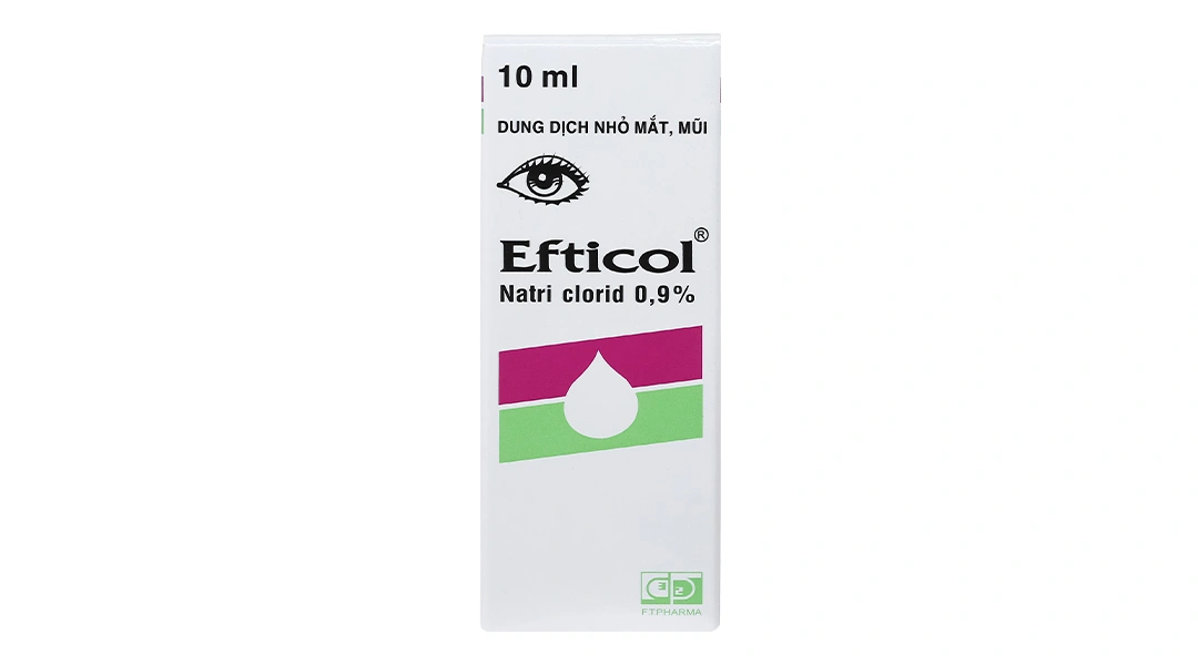 Dung dịch nhỏ mắt, mũi Efticol 0.9% vệ sinh mắt, mũi chai 10ml - 2