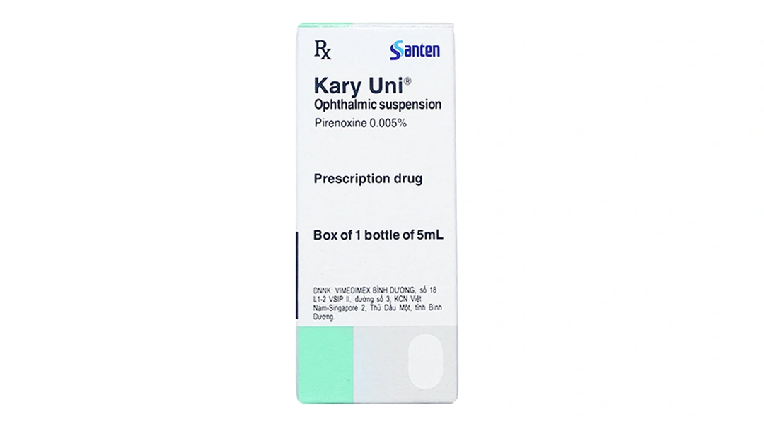 Hỗn dịch nhỏ mắt Kary Uni 0.005% trị đục thủy tinh thể chai 5ml - 1