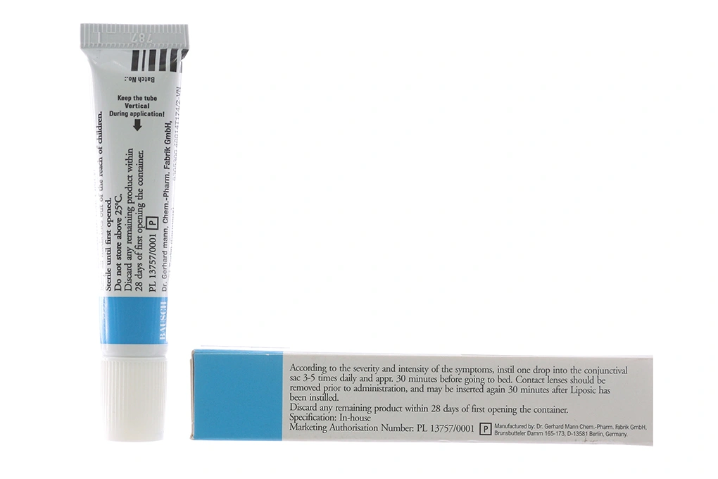 Liposic Eye Gel 2mg/g trị khô mắt tuýp 10g - 1
