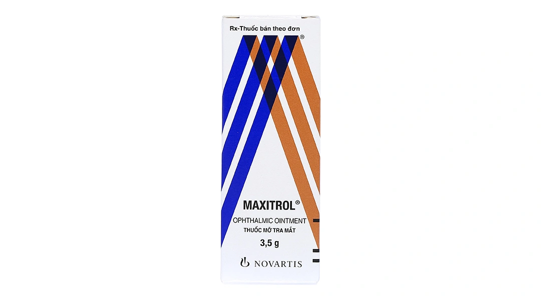 Thuốc mỡ tra mắt Maxitrol trị tình trạng đáp ứng với corticoid ở mắt tuýp 3.5g - 1