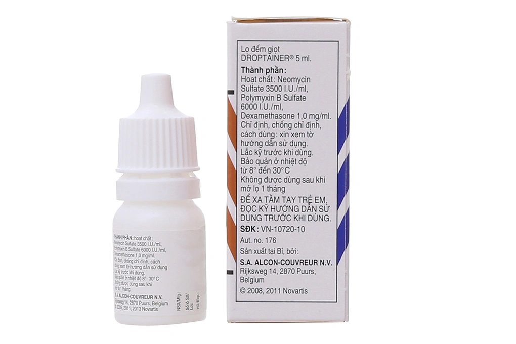 Hỗn dịch nhỏ mắt Maxitrol trị viêm mắt chai 5ml - 1