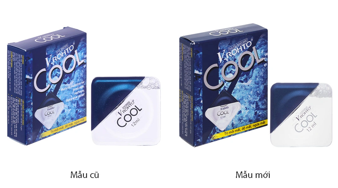 Dung dịch nhỏ mắt V.Rohto Cool giảm mỏi mắt, sung huyết kết mạc chai 12ml - 