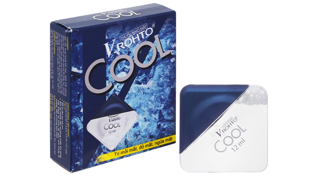 Dung dịch nhỏ mắt V.Rohto Cool giảm mỏi mắt, sung huyết kết mạc chai 12ml - 1