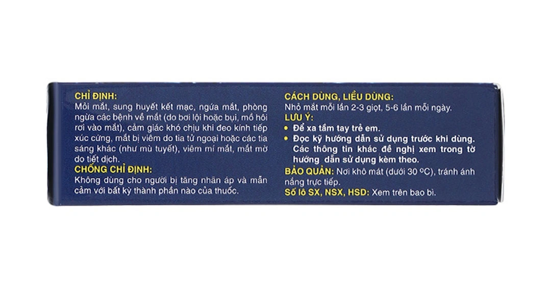 Dung dịch nhỏ mắt V.Rohto Cool giảm mỏi mắt, sung huyết kết mạc chai 12ml - 5