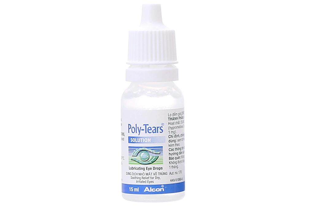 Dung dịch nhỏ mắt Poly-Tears trị khô mắt lọ 15ml - 3