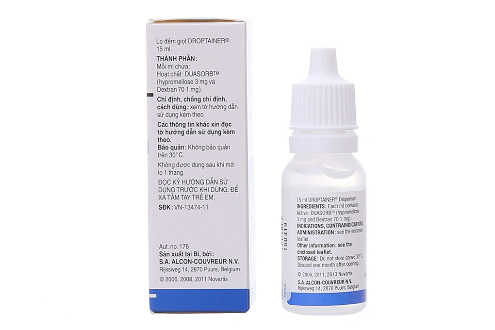 Dung dịch nhỏ mắt Poly-Tears trị khô mắt lọ 15ml - 1