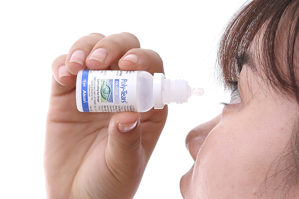 Dung dịch nhỏ mắt Poly-Tears trị khô mắt lọ 15ml - 2