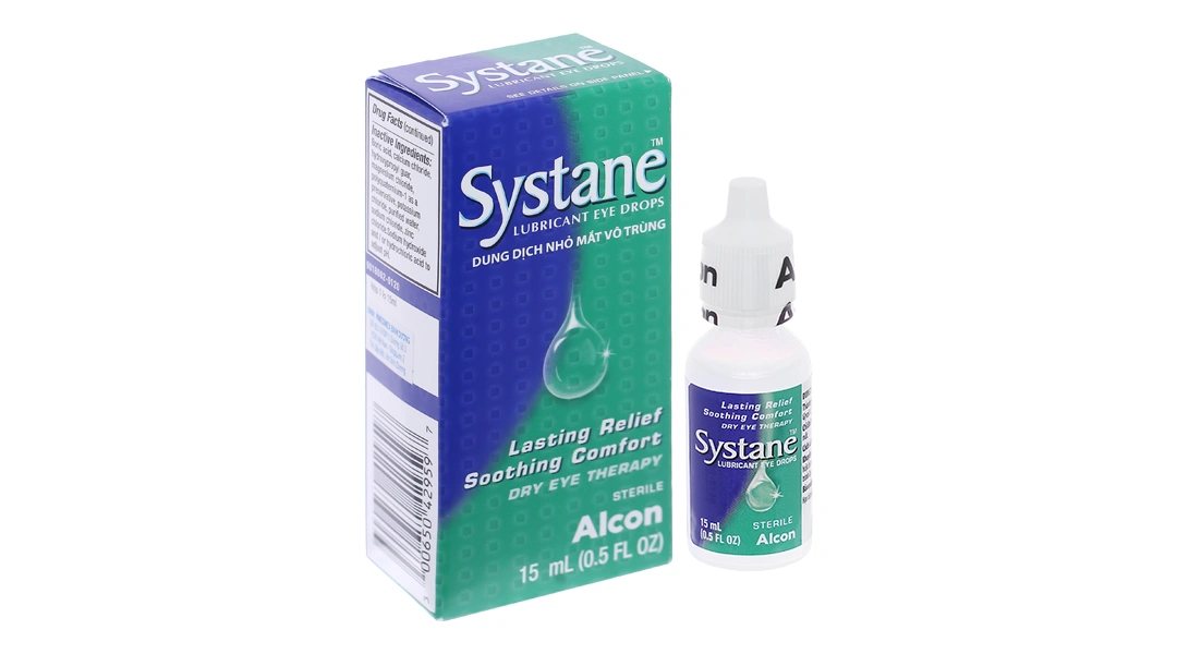 Dung dịch nhỏ mắt Systane giảm kích ứng mắt, khô mắt chai 15ml - 
