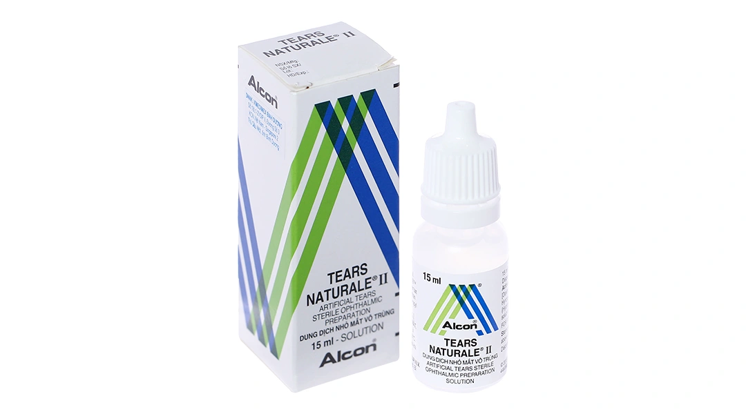 Dung dịch nhỏ mắt Tears Naturale II giảm kích ứng mắt, khô mắt chai 15ml - 