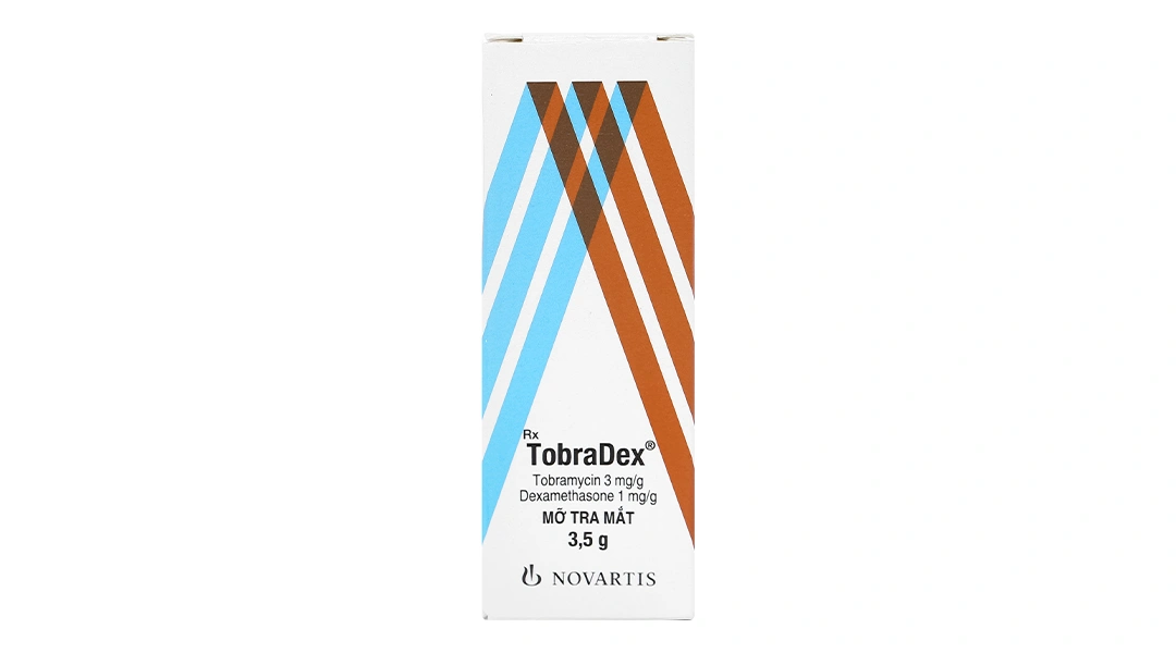 Thuốc mỡ tra mắt TobraDex trị nhiễm khuẩn mắt tuýp 3.5g - 1