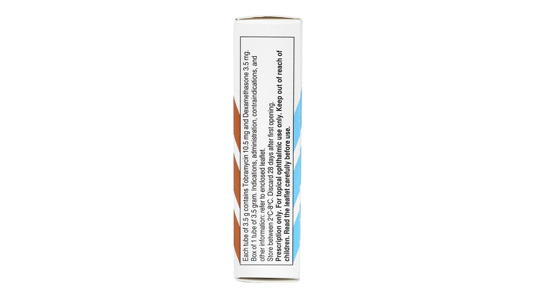 Thuốc mỡ tra mắt TobraDex trị nhiễm khuẩn mắt tuýp 3.5g - 3