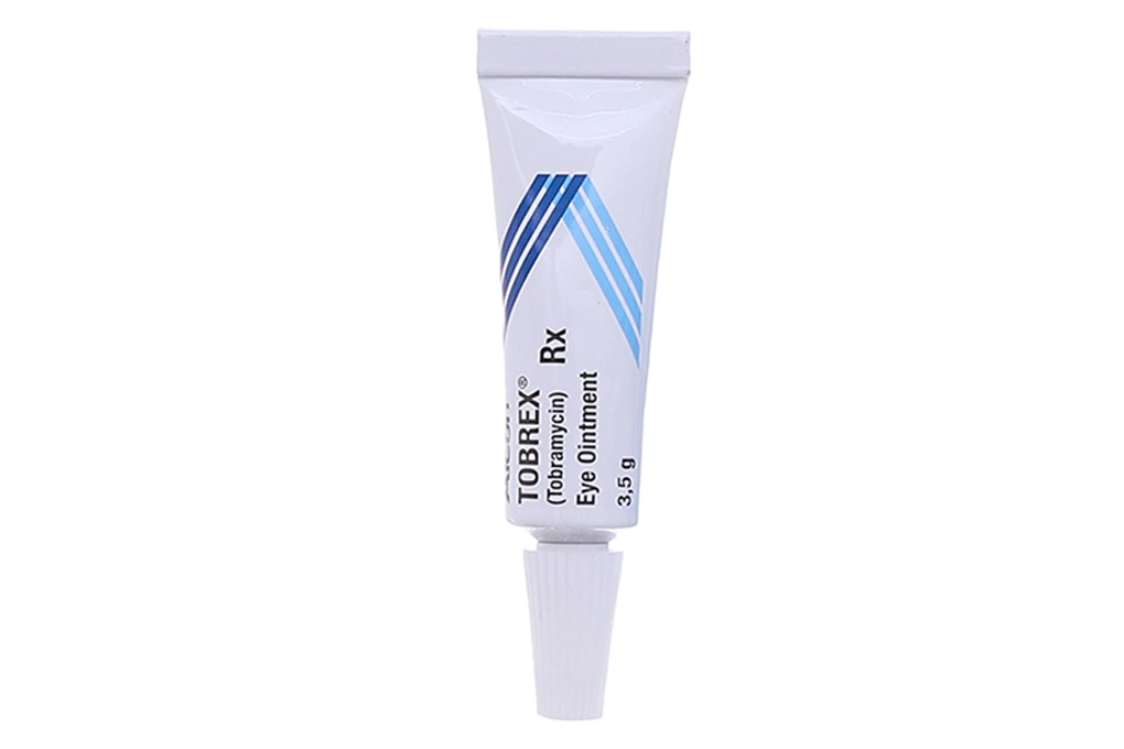 Thuốc mỡ tra mắt Tobrex Eye Oitment 0.3% trị nhiễm khuẩn mắt tuýp 3.5g - 3