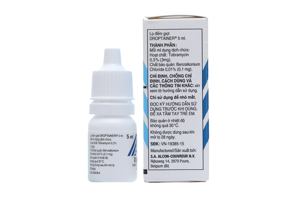 Dung dịch nhỏ mắt Tobrex 0.3% trị nhiễm trùng nhãn cầu chai 5ml - 