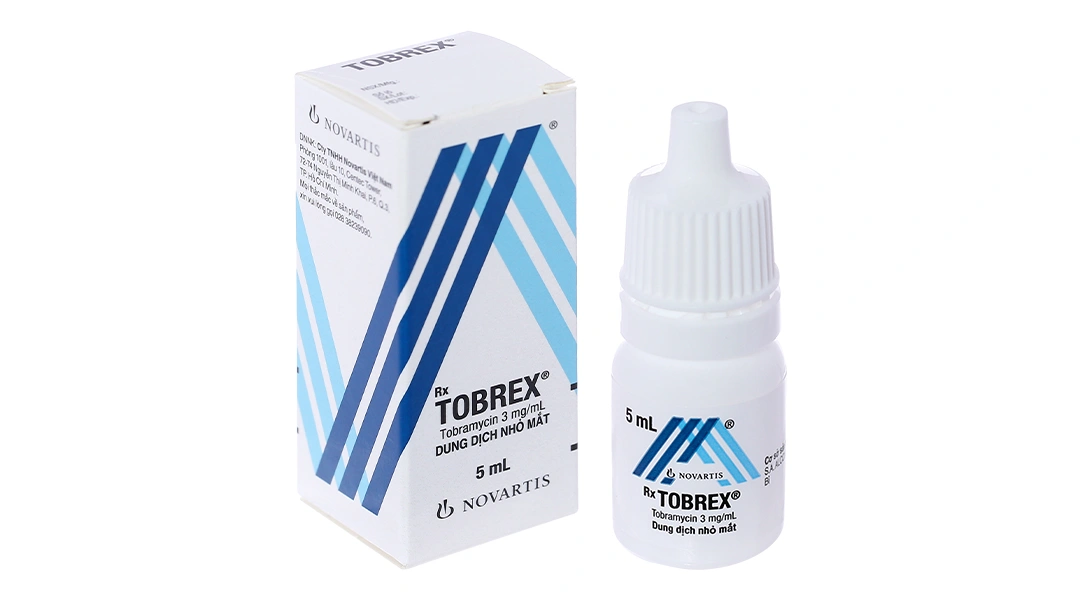 Dung dịch nhỏ mắt Tobrex 0.3% trị nhiễm trùng nhãn cầu chai 5ml - 1