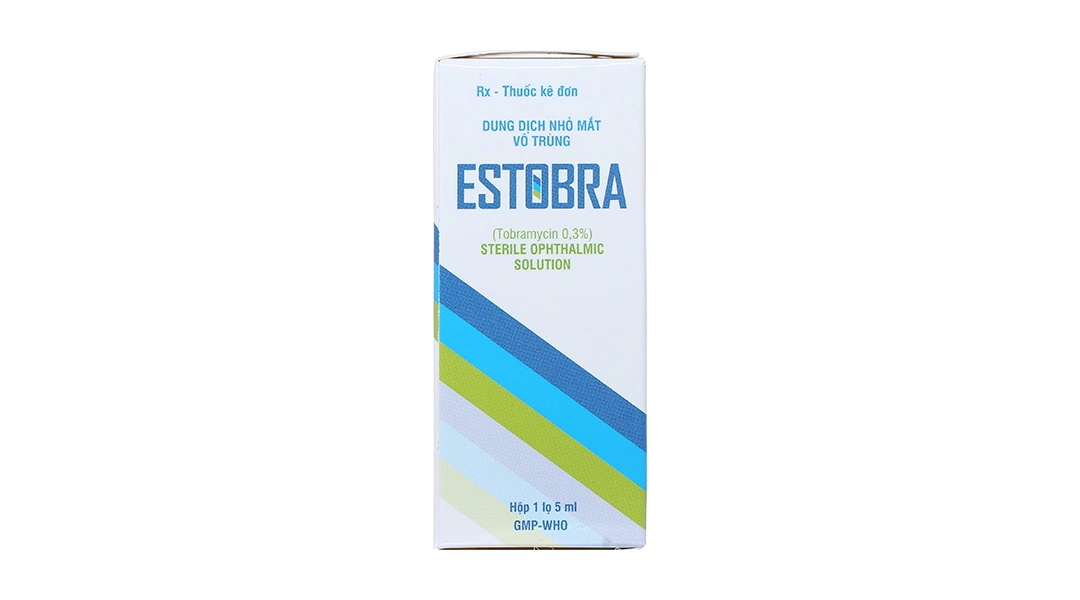 Dung dịch nhỏ mắt Estobra 0.3% trị tại chỗ nhiễm trùng mắt lọ 5ml - 3