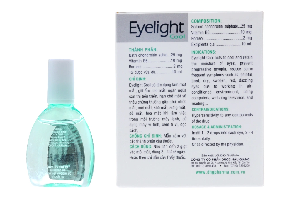 Dung dịch nhỏ mắt Eyelight Cool giữ ẩm, làm mát mắt chai 10ml - 1
