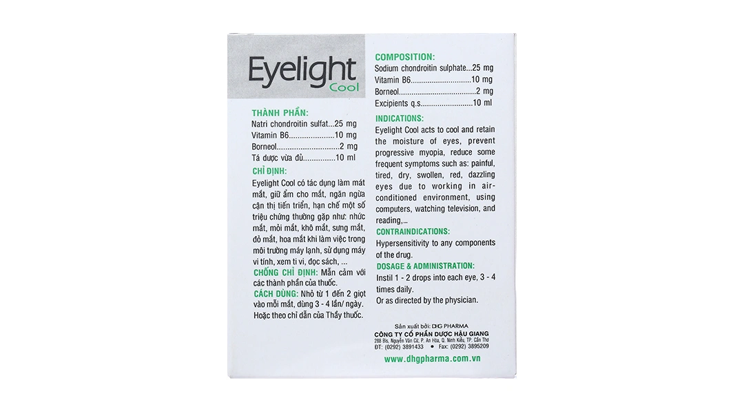 Dung dịch nhỏ mắt Eyelight Cool giữ ẩm, làm mát mắt chai 10ml - 2