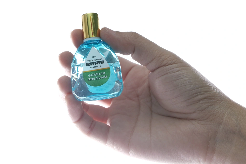 Dung dịch nhỏ mắt Emas 1% giảm kích ứng mắt, khô mắt chai 12ml - 3