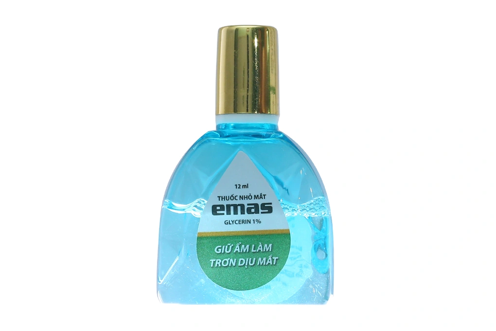 Dung dịch nhỏ mắt Emas 1% giảm kích ứng mắt, khô mắt chai 12ml - 4