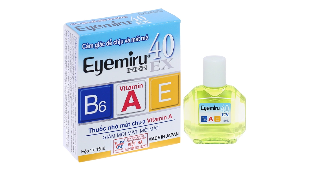 Dung dịch nhỏ mắt Eyemiru 40 EX phòng và trị các bệnh về mắt chai 15ml - 
