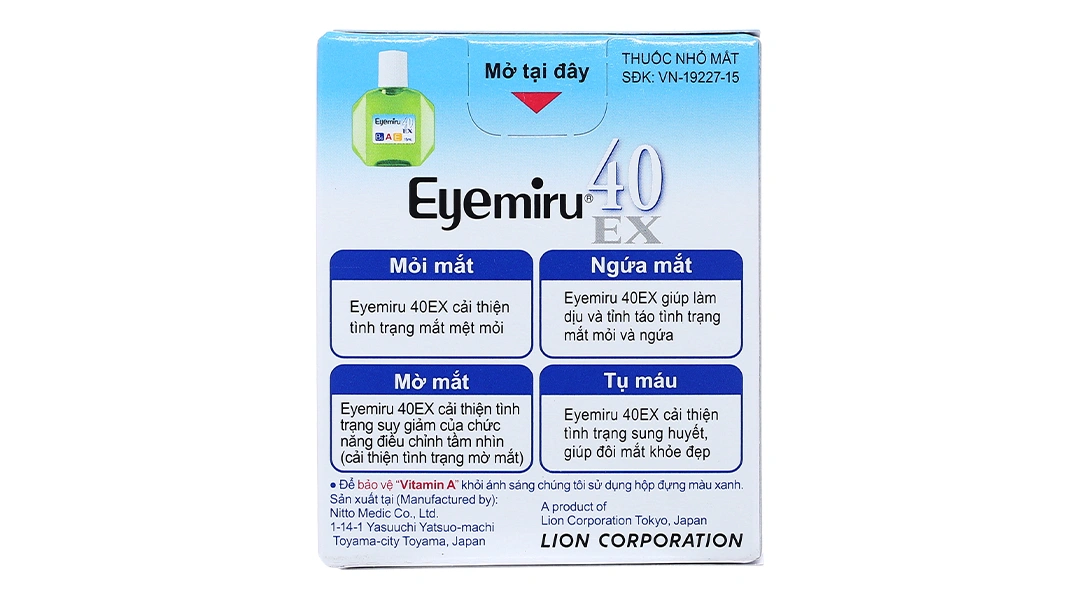 Dung dịch nhỏ mắt Eyemiru 40 EX phòng và trị các bệnh về mắt chai 15ml - 2