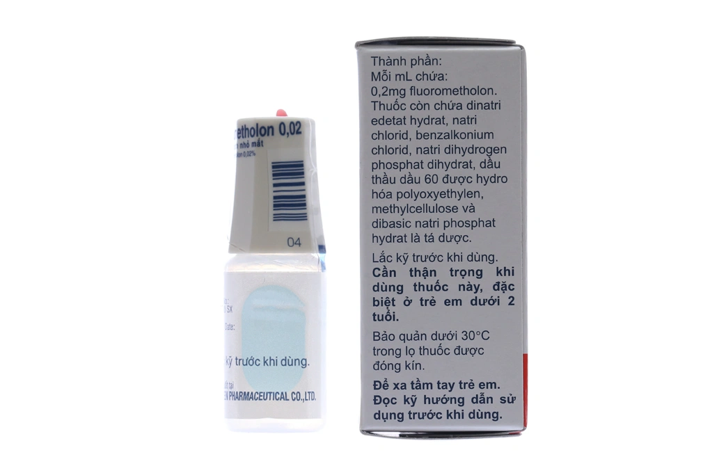 Hỗn dịch nhỏ mắt Flumetholon 0.02% trị các bệnh viêm ngoài mắt lọ 5ml - 1