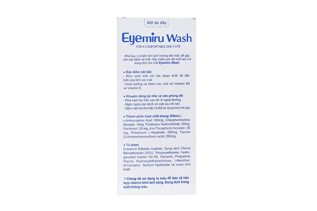 Dung dịch rửa mắt Eyemiru Wash phòng các bệnh về mắt chai 500ml - 2