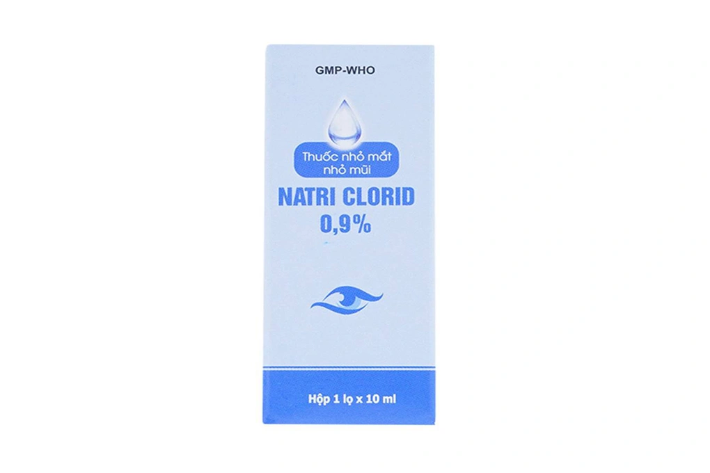 Dung dịch Natri Clorid Gia Nguyễn 0.9% vệ sinh mắt, mũi chai 10ml - 