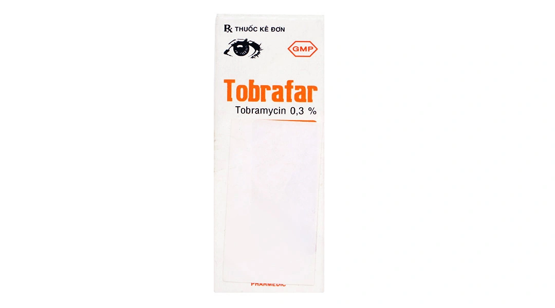 Dung dịch nhỏ mắt Tobrafar 0.3% trị nhiễm khuẩn mắt lọ 5ml - 1