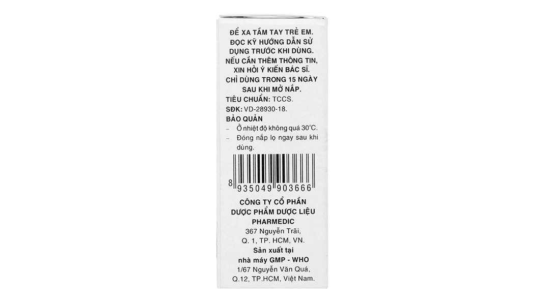 Dung dịch nhỏ mắt Tobrafar 0.3% trị nhiễm khuẩn mắt lọ 5ml - 3