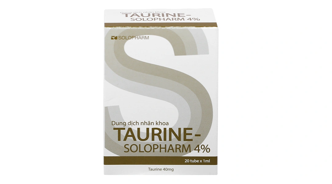 Dung dịch nhỏ mắt Taurine Solopharm 4% trị loạn đường giác mạc (20 ống x 1ml) - 2