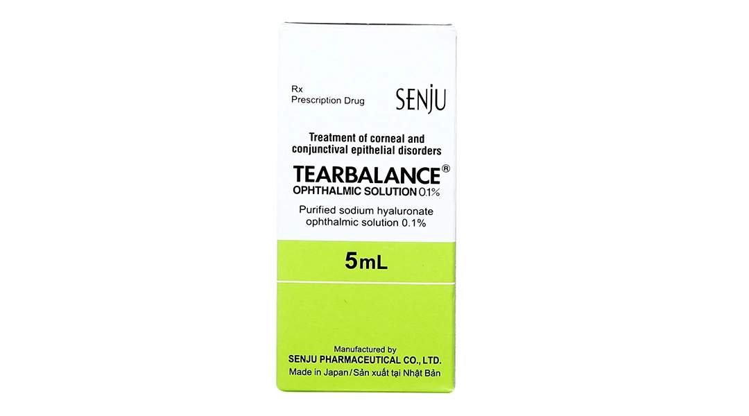 Dung dịch nhỏ mắt Tearbalance 0.1% trị tổn thương biểu mô giác mạc chai 5ml - 1