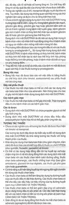 Dung dịch nhỏ mắt DuoTrav làm giảm áp lực nội nhãn chai 2.5ml - 8