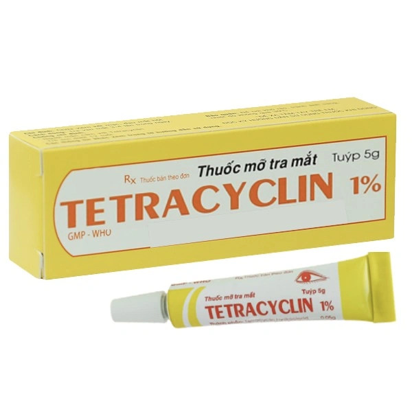 Thuốc mỡ tra mắt Tetracyclin Quapharco 1% trị nhiễm khuẩn mắt