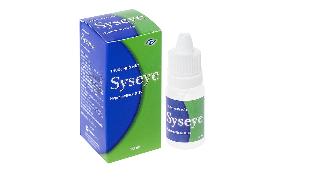 Dung dịch nhỏ mắt Syseye 0.3% giảm kích ứng mắt, khô mắt chai 10ml - 