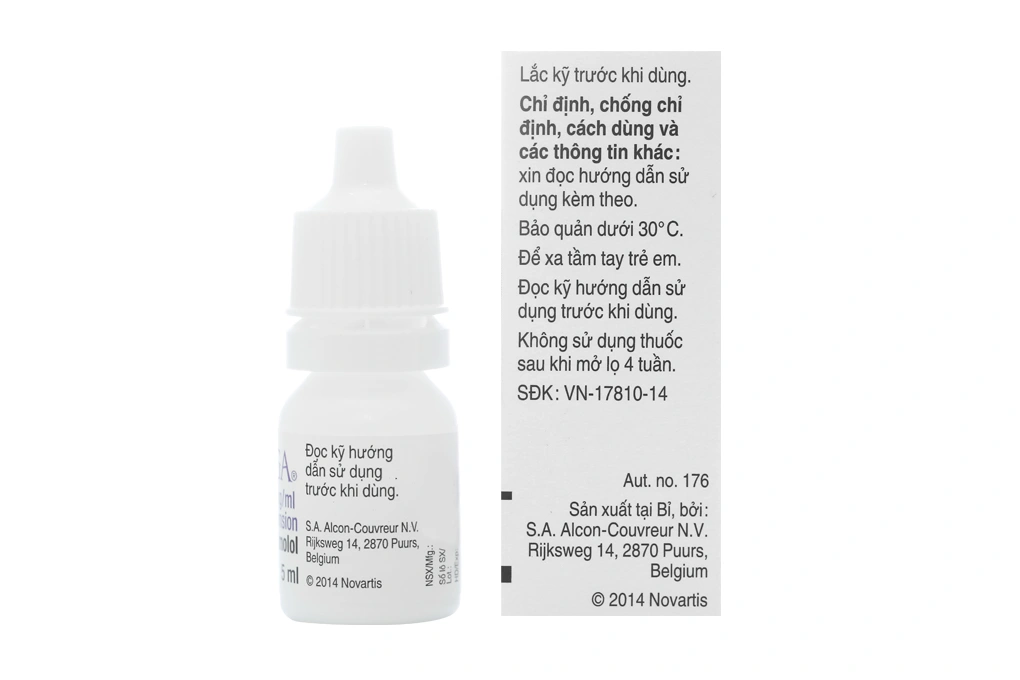 Hỗn dịch nhỏ mắt Azarga trị tăng nhãn áp chai 5ml - 1
